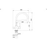 Смеситель GRANULA GR-0075 графит (черно-серый) 0075 GPAFIT
